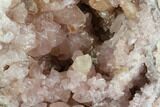 Pink Amethyst Geode Half - Argentina #127315-1